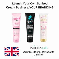 Private Label Sunbed Creams - 200 units - UV print on bottles 