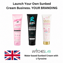 Private Label Sunbed Creams - 200 units - UV print on bottles 