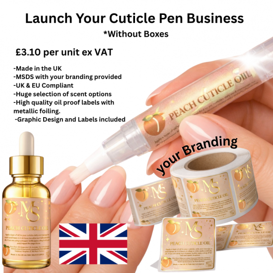 100 x Cuticle Oil Pens - Private Label Kit 