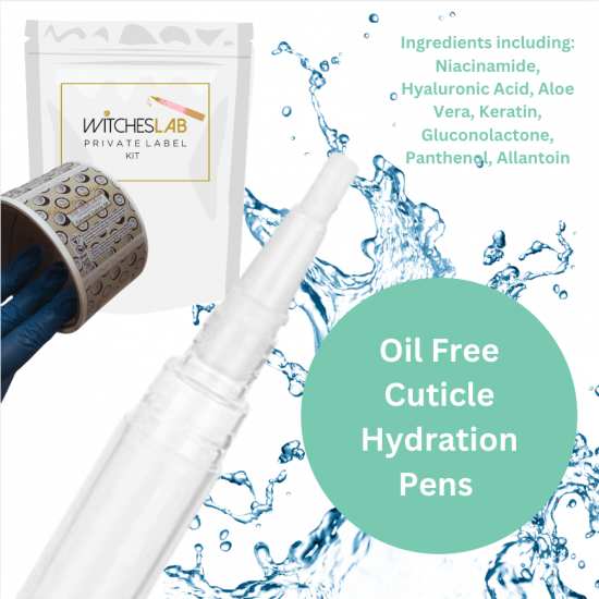 Nail and Cuticle Hydration Pens Oil Free - Private Label Kit  - 75 Units 