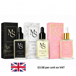 Private Label Cuticle Oil Square Dropper Bottles  -  15ml Glass  - 300 - With Boxes 