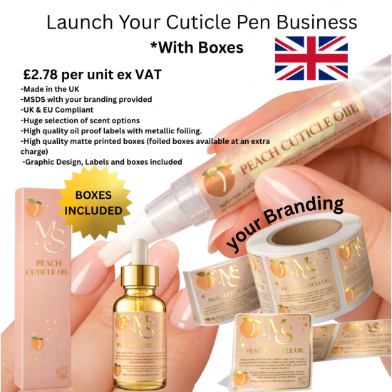 Cuticle Oil Pens - Private Label - 300 Units (With Boxes)