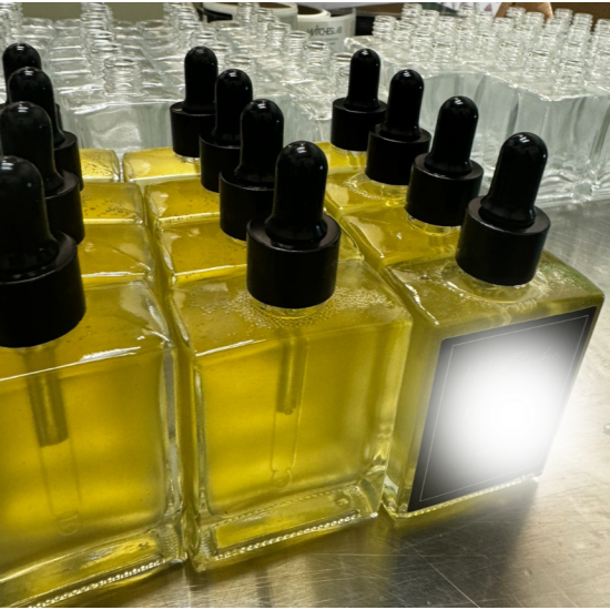 Private Label Hair Oils in Square Bottles 